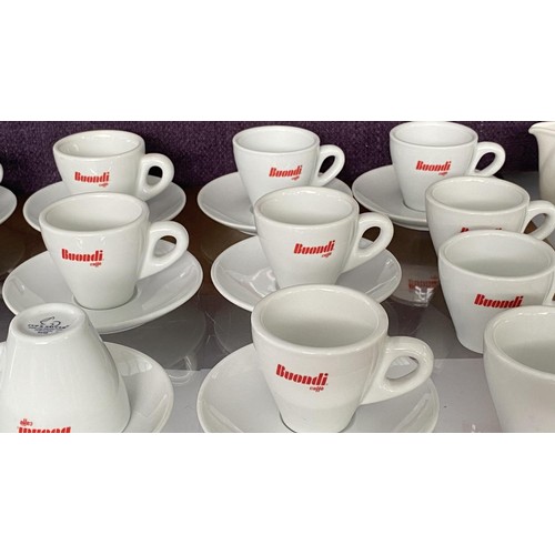 75 - Qty of Buondi Espresso Coffee Cups and Saucers (Hotelware)