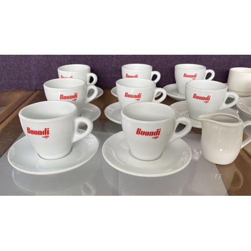 76 - Qty of Buondi and Continental Coffee Cups and Saucers (Hotelware)