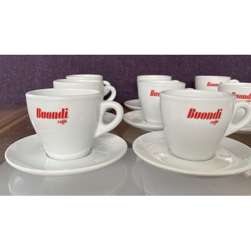 76 - Qty of Buondi and Continental Coffee Cups and Saucers (Hotelware)