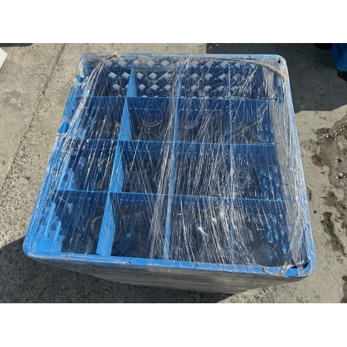 351 - x3 Dish Washing Grates Full of Assorted Glasses