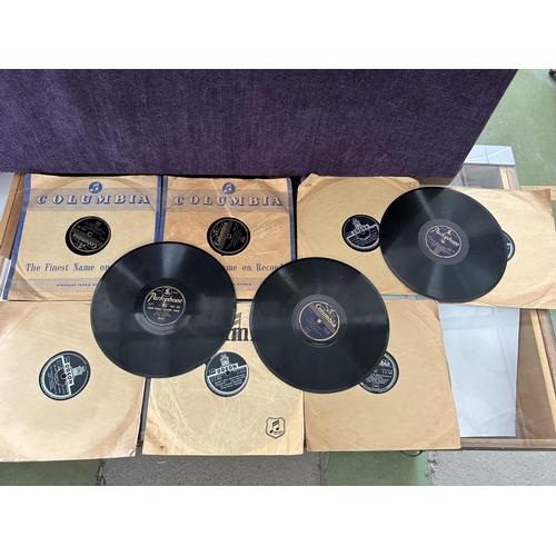 61 - Collection of 10 Vintage Greek Gramophone Records 78rpm