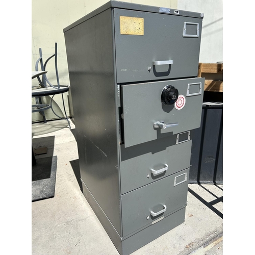 39 - Very Heavy 525Lbs 4-Drawer Safe (A/F - No Code Provided) - Code AM6955H