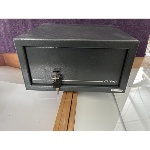 4 - Small 'CK Safe' with Keylock (32 W. x 28 D. x 17cm H.)