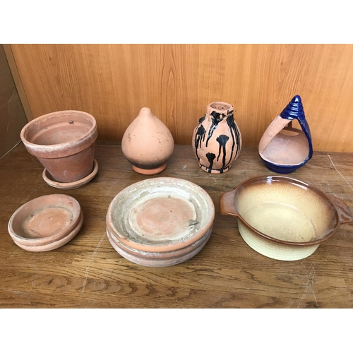 616 - Collection of Vintage Clay Pots