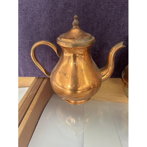 8 - Vintage Copper Tea Pot and Other Copper Items