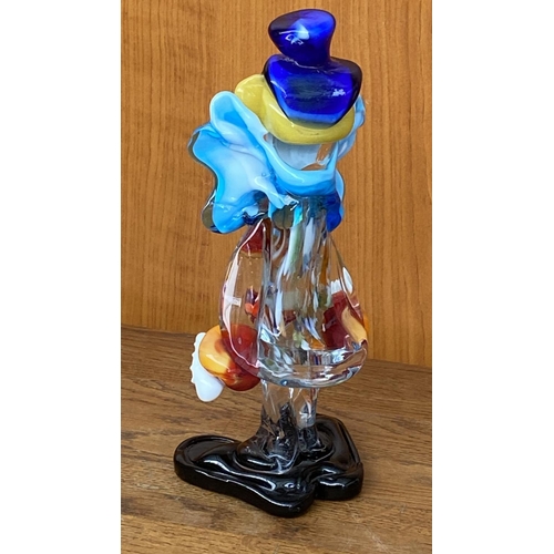 11 - Murano Art Glass Colorful Clown (21cm H.)