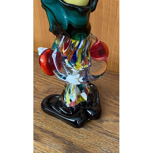 12 - Murano Art Glass Colorful Clown (20cm H.)