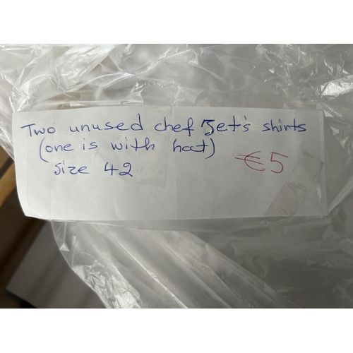 69 - x2 Jet Cyprus Chef's Shirts and Hat Size 42 (Unused)