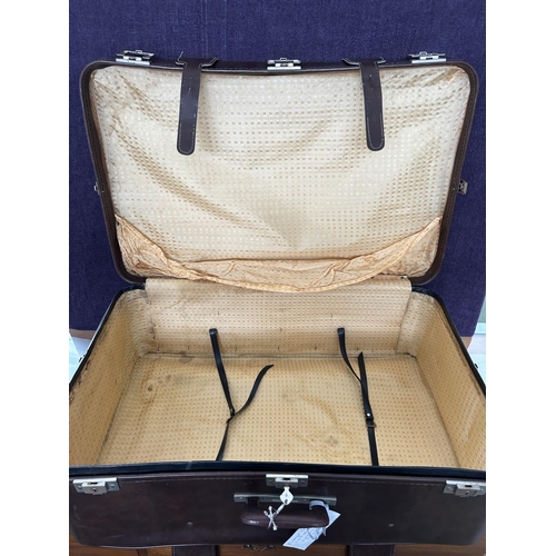 71 - Vintage Large Suitcase with Key Lock (78 w. x 50 D. x 29cm H.)