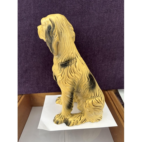 455 - Vintage 1980's Ceramic Dog Figurine (38cm H.)