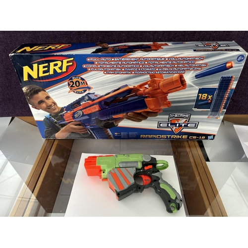 487 - Nerf Rapid Strike Rifle and Proton Gun Toys