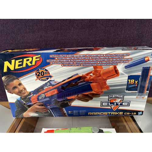 487 - Nerf Rapid Strike Rifle and Proton Gun Toys