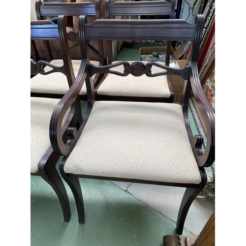 571 - Set of 8 Vintage Mahogany Dining Chairs