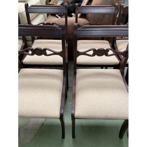 571 - Set of 8 Vintage Mahogany Dining Chairs