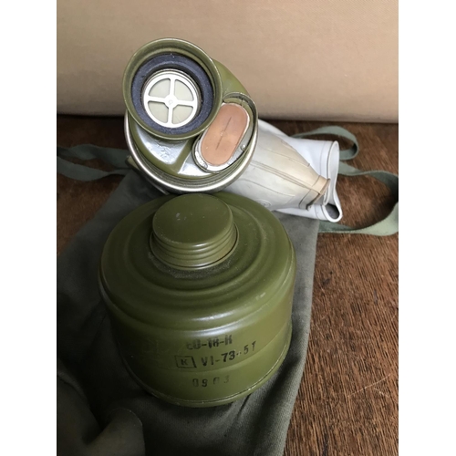 574 - Vintage WWII Gas Mask with Case