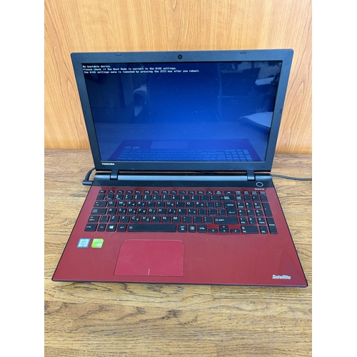 1 - Toshiba Satellite Skullcandy Laptop Computer (A/F - Hard Drive Removed) - Code AM6924H