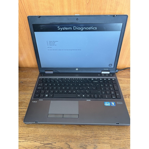 31 - HP ProBook 6560b Laptop Computer (A/F - Hard Drive Removed, No Power Adaptor, Damaged but Working)  ... 