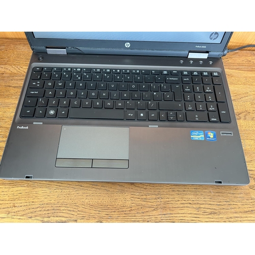 31 - HP ProBook 6560b Laptop Computer (A/F - Hard Drive Removed, No Power Adaptor, Damaged but Working)  ... 