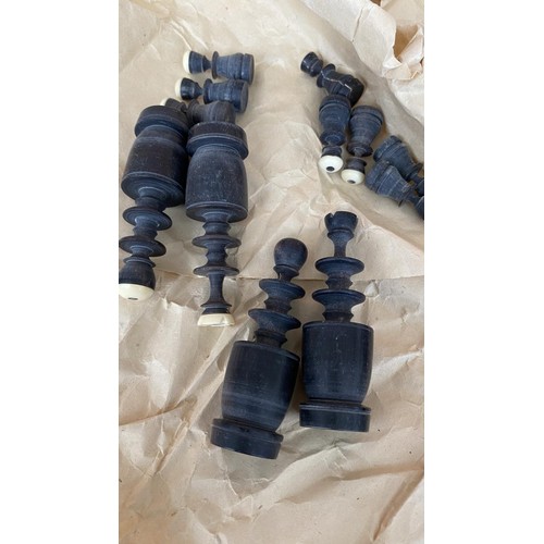 45 - Russian Wooden Chess (x32) and Backgammon Chips (x40) (Unused)