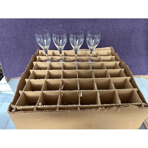 39 - Box of 35 Wine Glasses (Unused) - Code N/A