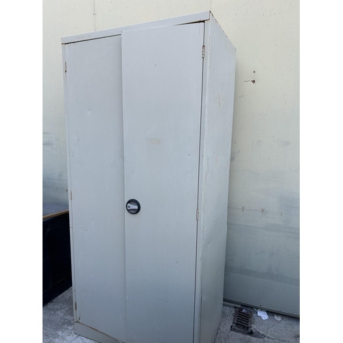 43 - Metal 2-Door Storage Cabinet (A/F)