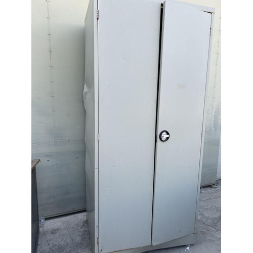 43 - Metal 2-Door Storage Cabinet (A/F)