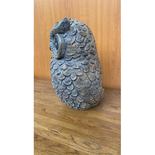 48 - 'Miss Owl' Large Garden Sculpture (35cm H.), (Heavy Garden Figurine)