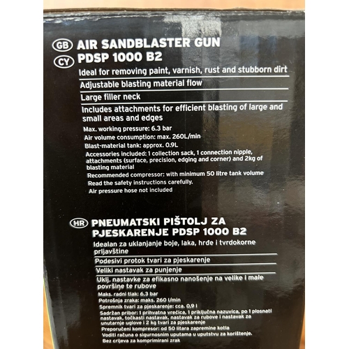 40A - Parkside Air Sandblaster Gun PDSP 1000 B2 (Unused)