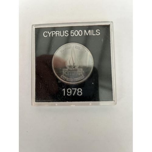 587 - Royal Mint Cyprus 1978 500 Mils Coin