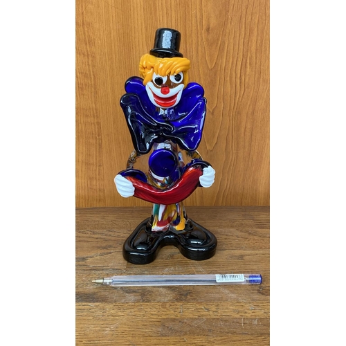 533 - Vintage Mid Century Murano Art Glass clown Made in Italy (20cm H. - Small Chip as in Picture) - Take... 