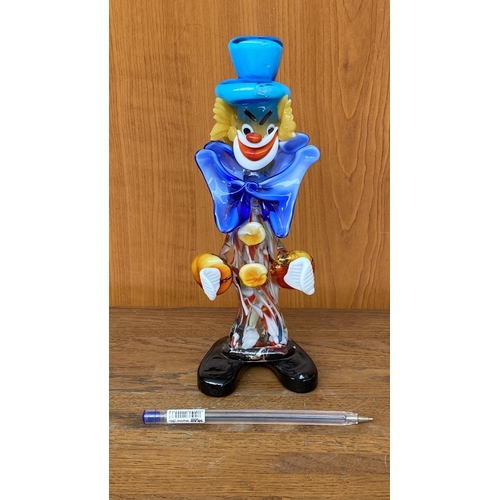 534 - Vintage Mid Century Murano Art Glass clown Made in Italy (20cm H. - A/F - Small Chip as in Picture) ... 