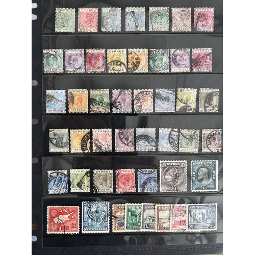 569 - Collection of Antique and Vintage Cyprus Stamps Dated from Queen Victoria to King George the 5th - A... 