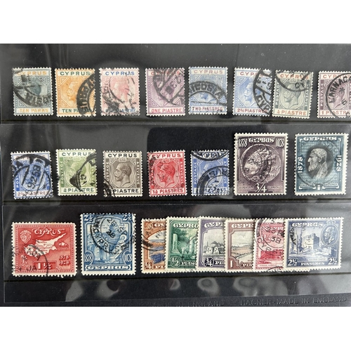 569 - Collection of Antique and Vintage Cyprus Stamps Dated from Queen Victoria to King George the 5th - A... 