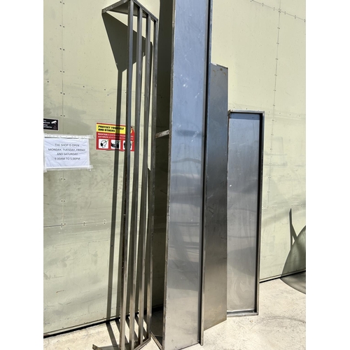 598 - x4 Long Stainless Steel Commercial Wall Shelves