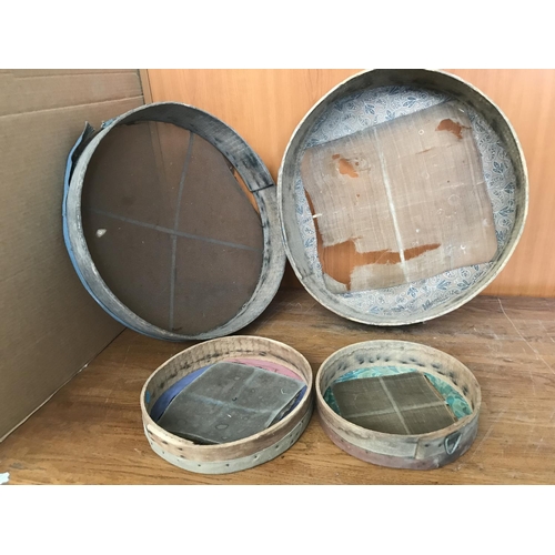 113 - Collection of 4 Vintage Cyprus Sieves (A/F)