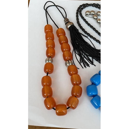 64 - Collection of 4 Worry Beads Komboloi