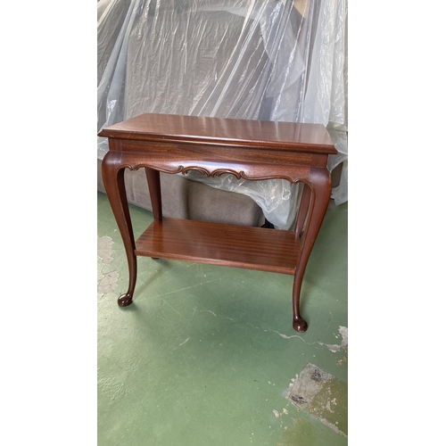 130 - Wooden Vintage 2-Tier Occasional Table (65 W. x 35 D. x 61cm H.)