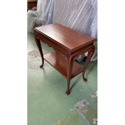 130 - Wooden Vintage 2-Tier Occasional Table (65 W. x 35 D. x 61cm H.)