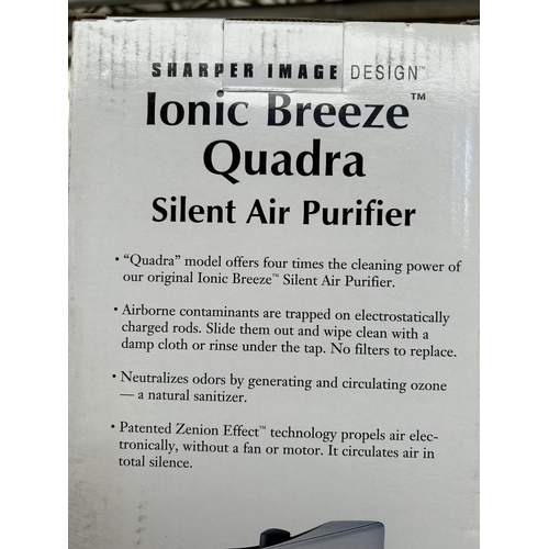 195 - Sharper Image Design Ionic Breeze Quadra Silent Air Purifier (Unused, In Box)