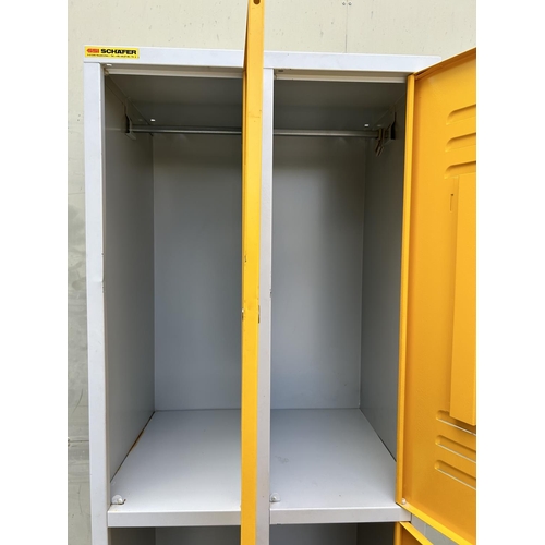 20 - Metal 4-Door Locker (A/F - x3 Locks Missing - 63 w. x 50 D. x 181cm H.)