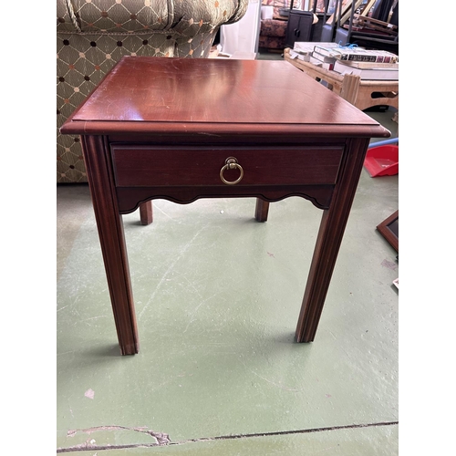 12 - Drexel Heritage Cherry Wood Occasional Table with Drawer