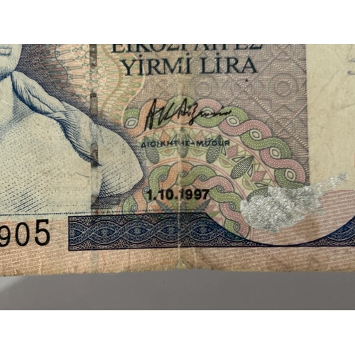 166 - Central Bank of Cyprus 1997 £20 Banknote