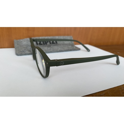 246 - Small Size Kaki Green Izipizi Paris Reading Glasses