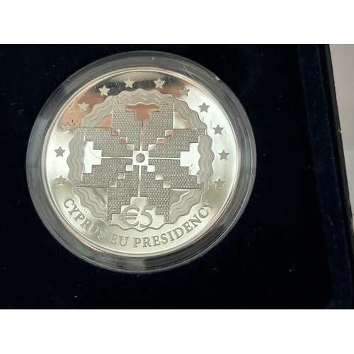 483 - Central Bank of Cyprus 2012 £5 Silver Coin, Cyprus EU Presidency