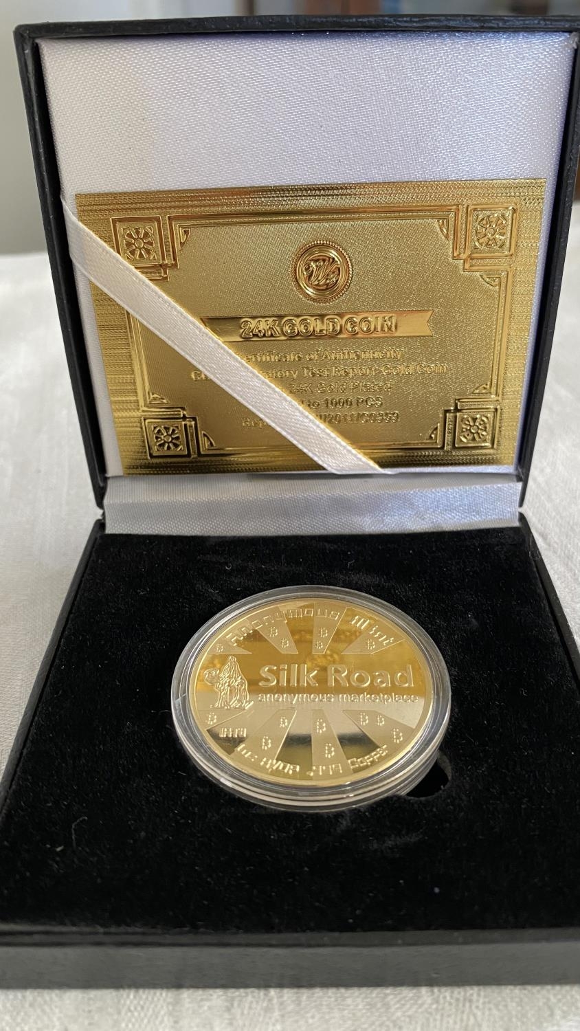 Silk road 24k Gold Plated Bitcoin
