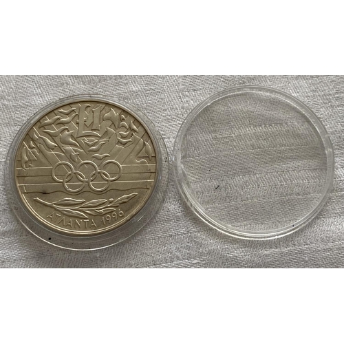 481 - Central Bank of Cyprus Atlanta Olympics 1996 £1 Silver Coin