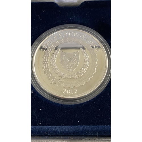 483 - Central Bank of Cyprus 2012 £5 Silver Coin, Cyprus EU Presidency