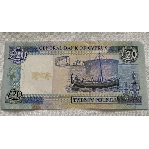 84 - Central Bank of Cyprus 2004 £20 Uncirculated Banknote