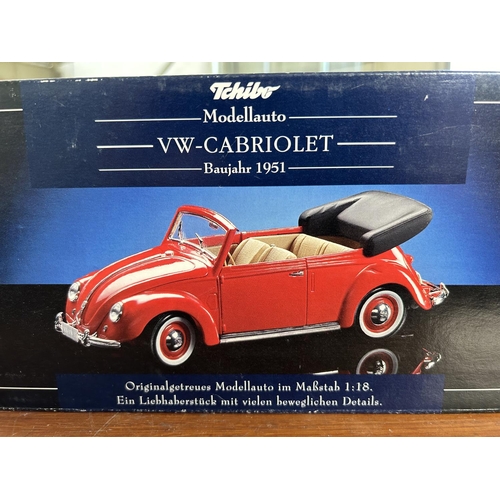 282 - Diecast Tchibo VW Cabriolet 1951 Car Model on Scale 1:18 in Box