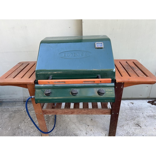 80 - Outback Hunter Outdoor Gas BBQ Grill with 3 Burners